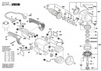 Bosch 3 601 H81 L72 GWS 22-180 H Angle Grinder Spare Parts